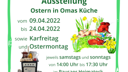 Ausstellung „Ostern in Omas Küche“