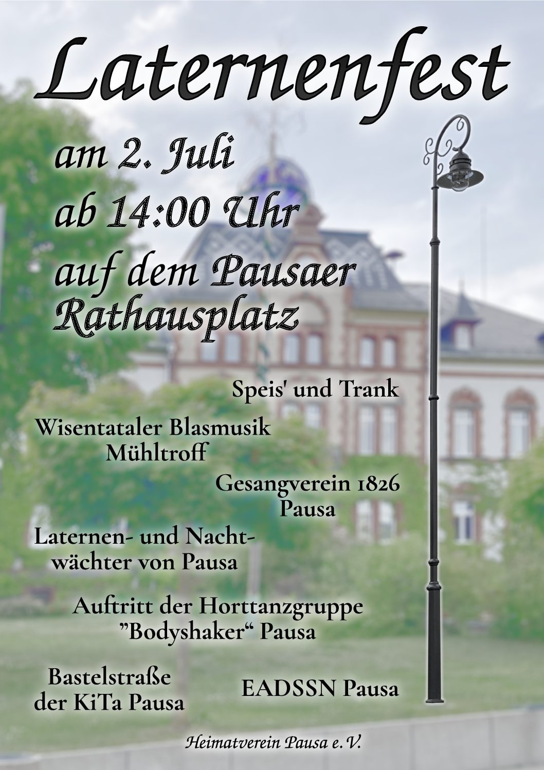 Laternenfest am 2. Juli 2022 auf dem Pausaer Neumarkt