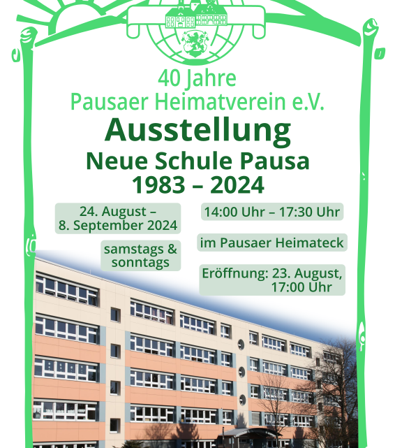 Ausstellung Neue Schule Pausa 1983 – 2024