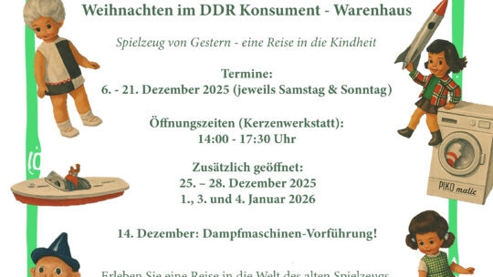 Weihnachtsausstellung »Weihnachten im DDR KONSUMENT–WARENHAUS«
